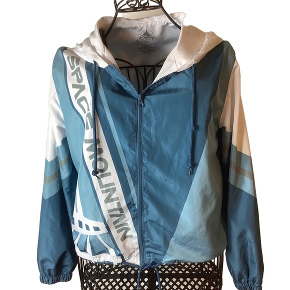 Disney Blue and White Space Mountain Jacket Size Small - Picture 2 of 12